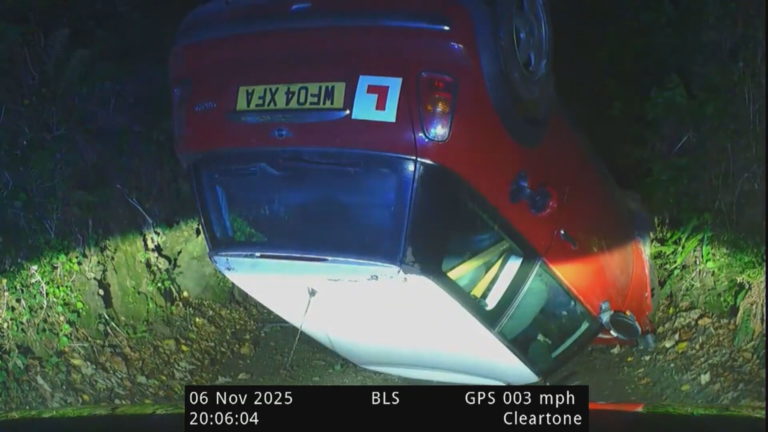 Bodmin Man Jailed After Dangerous Police Chase Ends in Flipped Car