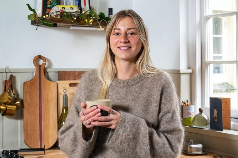 Eleanor Boone in her home in Penryn, Cornwall