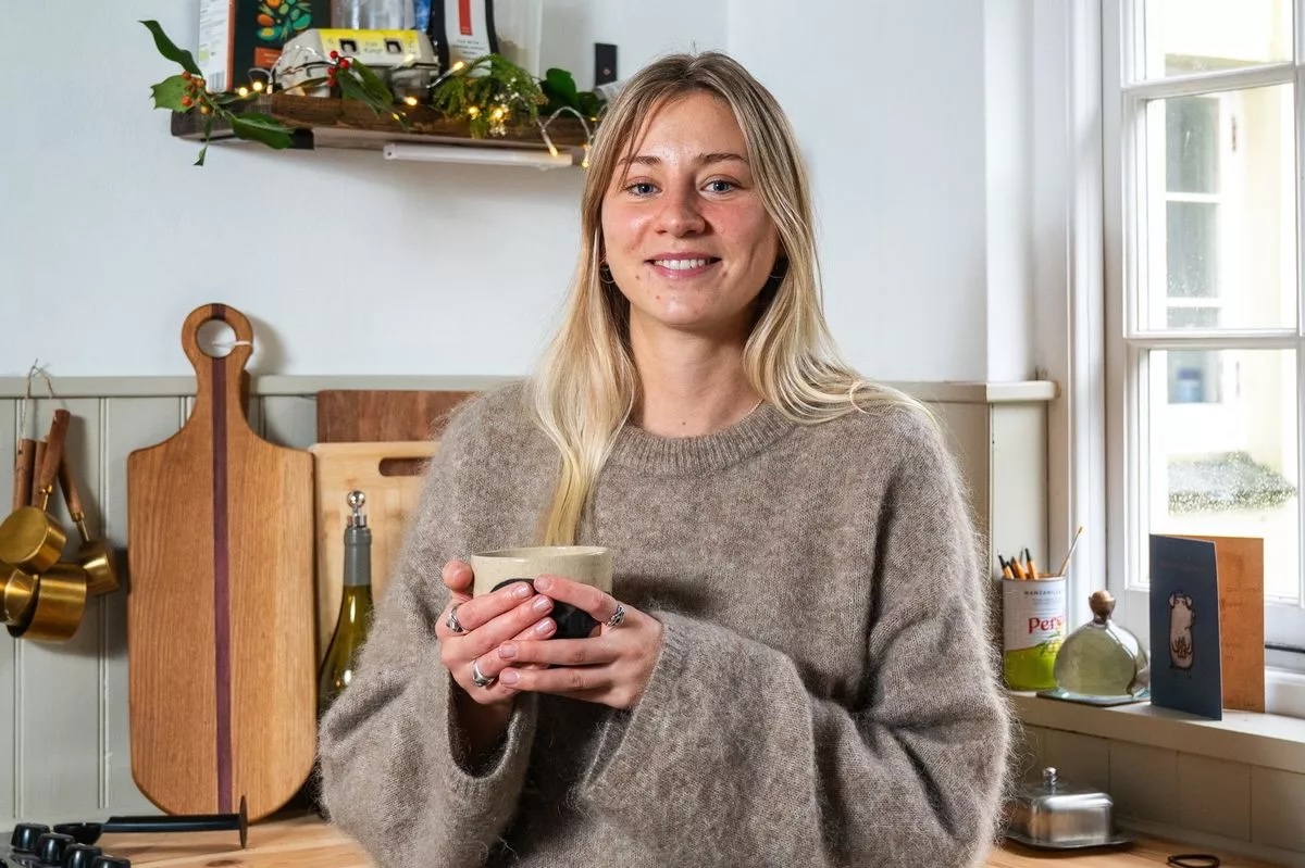 Eleanor Boone in her home in Penryn, Cornwall