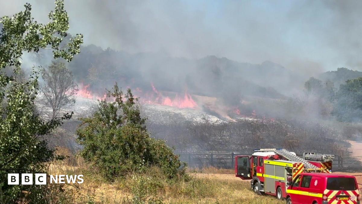 Warning Issued as Significant Grass Blaze Hits Exeter Valley