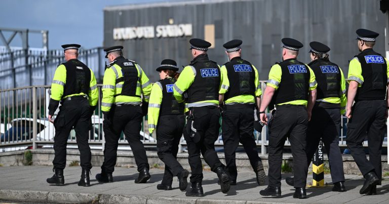 Police Sprint Up Plymouth Hill After Devon Derby