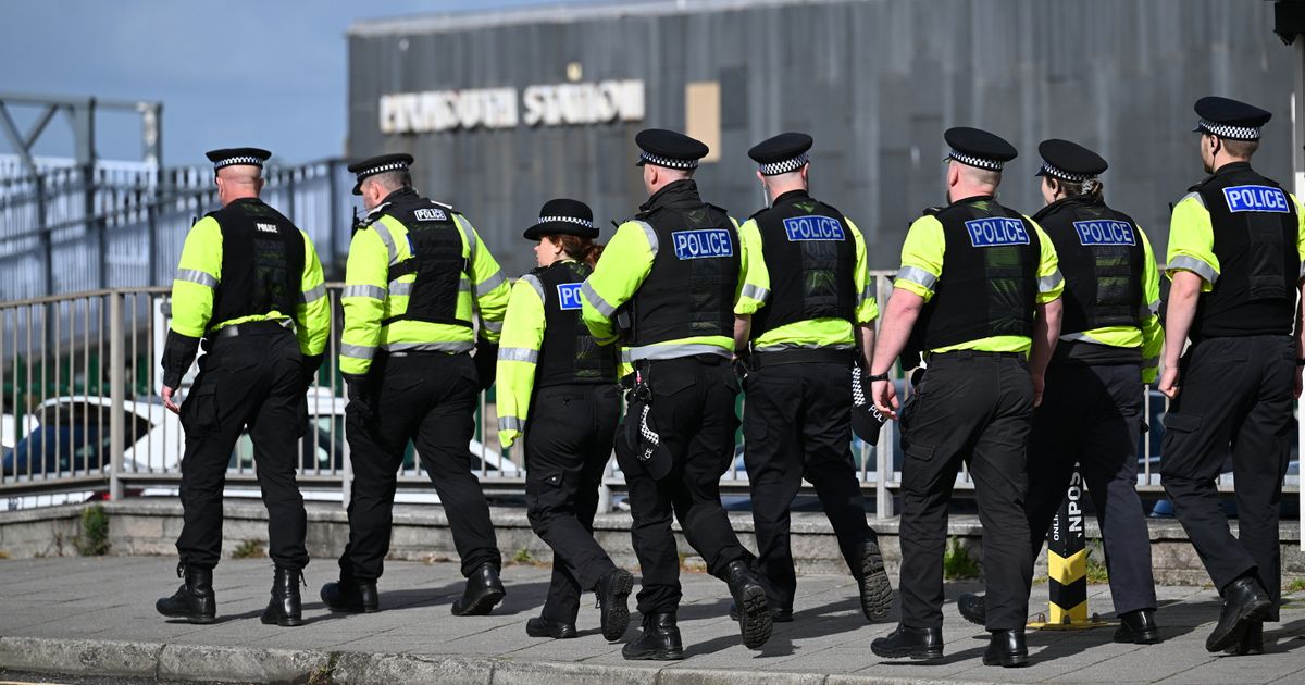 Police Sprint Up Plymouth Hill After Devon Derby
