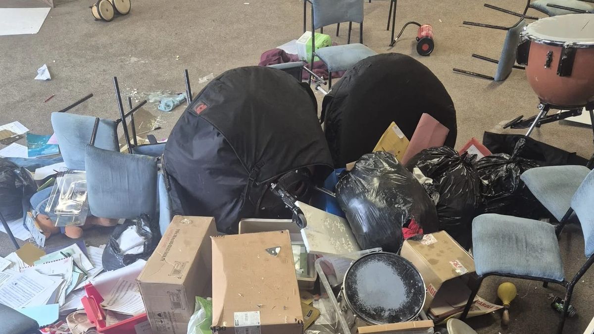 Camborne Brass Band Home Trashed by Vandals