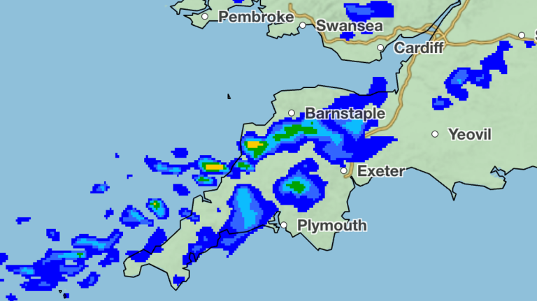 Met Office Forecasts Heavy Rain for 16 Cornwall Towns on Tuesday