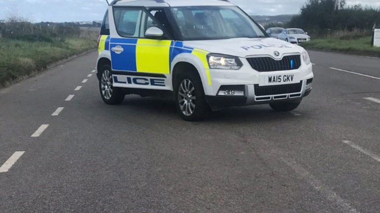 Two Hospitalised After A30 Crash Between Tractor and Van