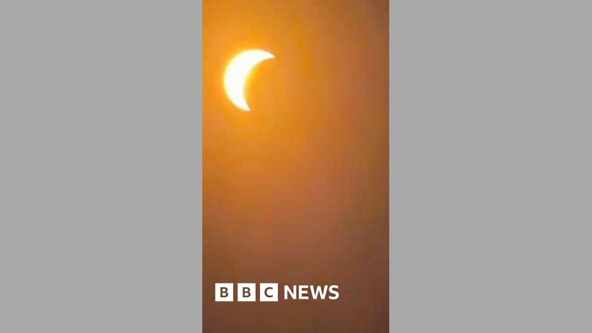 Crowds gather to watch partial solar eclipse in Devon and Cornwall