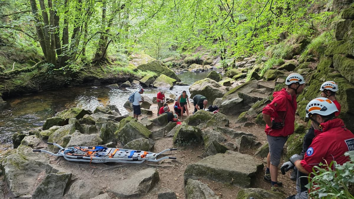 Woman Rescued After Slipping on Rocks at Golitha Falls