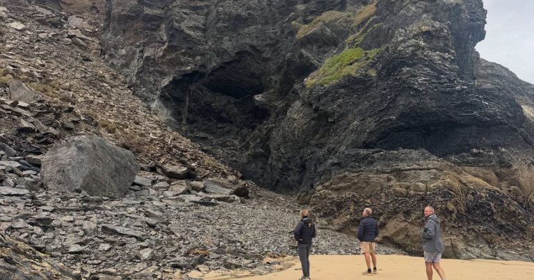 Images Show Scale of Holywell Beach Rockfall