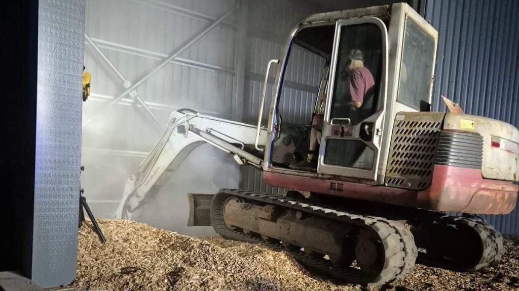 Crews Battle Stubborn Blaze at Dawlish Biomass Site