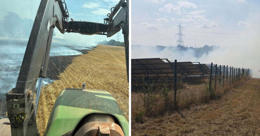 East Devon Farmers Help to Stop Solar Blaze Reaching Cottage