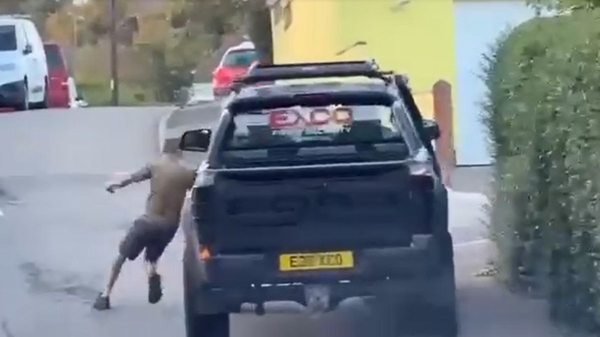 Veteran Says Company Boss's Truck Driven at Him in Video