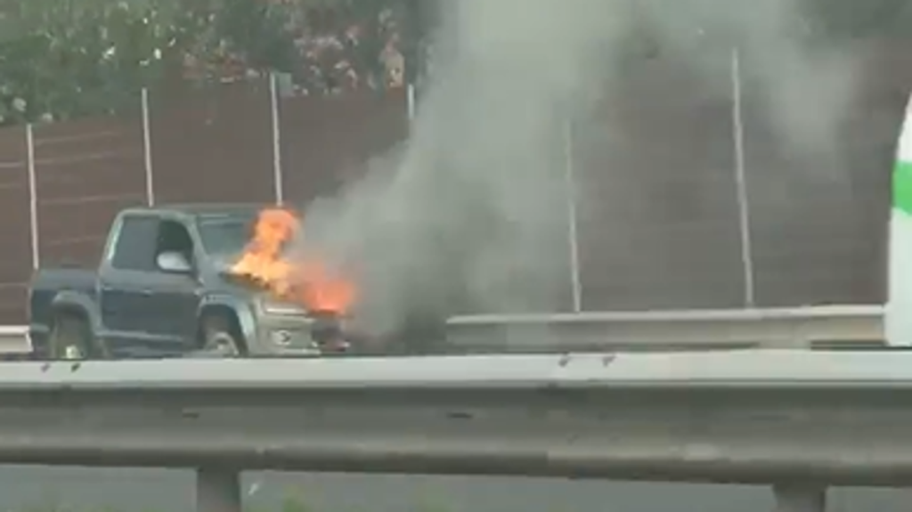 M5 Car Fire in Devon Causes Traffic Disruption