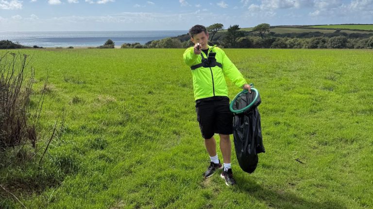 Cornish Litter Picker Blends Jokes With Cleanup Videos