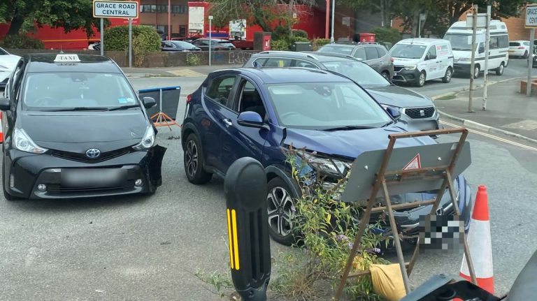 Taxi Involved in Two-Car Crash Causing Marsh Barton Delays