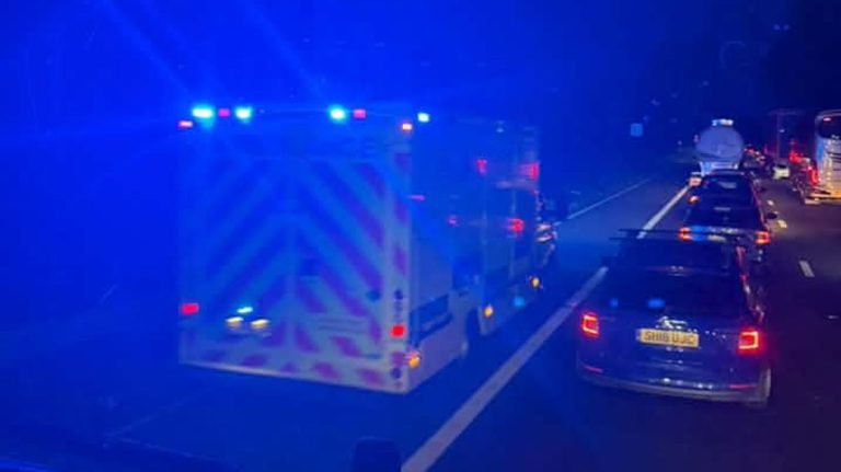 Erratic Van Incident Shuts M5 and Hospitalises Driver
