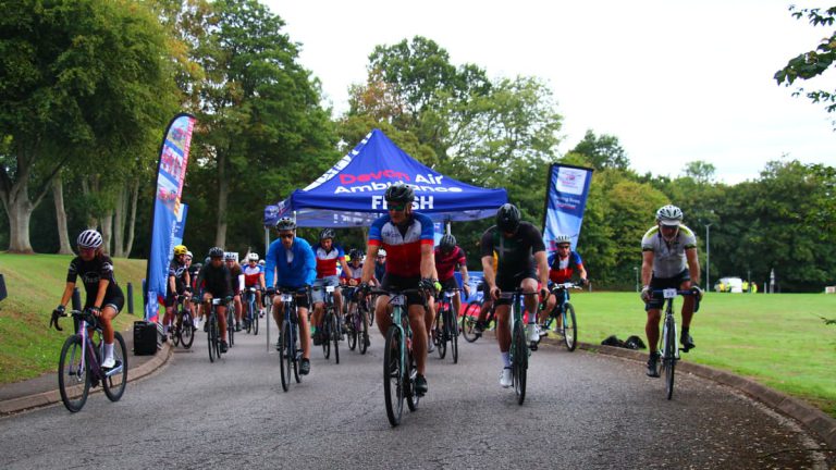 Cyclists Raise Funds in Devon Air Ambulance Challenge