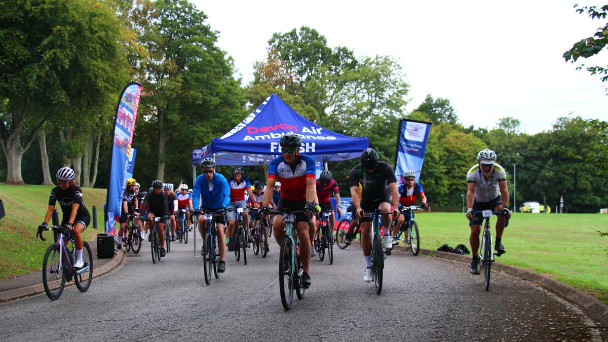 Cyclists Raise Funds in Devon Air Ambulance Challenge