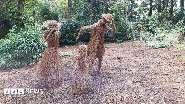 Leaning Sculptures Mark Storm Goretti Tree Loss